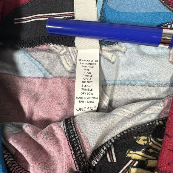 LuLaRoe Unicorn RARE French Fries and Soda Cups Black LLR Leggings One Size OS - Picture 4 of 7